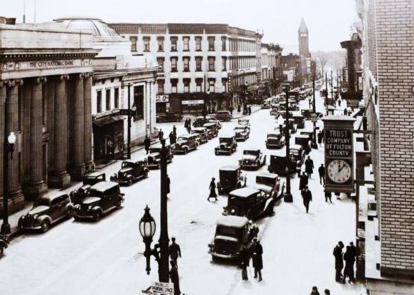 gloversville four corners looking south from church street 1940.jpg